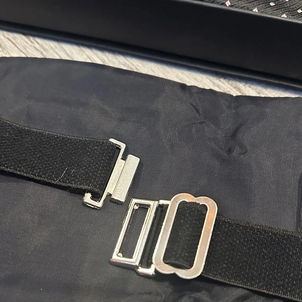 Joseph Abboud Black Tie Bowtie and Cummerbund and Tie Double Set - Picture 4 of 7